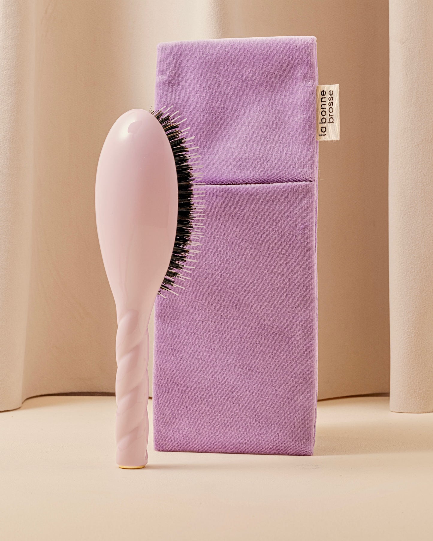 ‘Large Hair Brush’ Pouch Purple Lilac