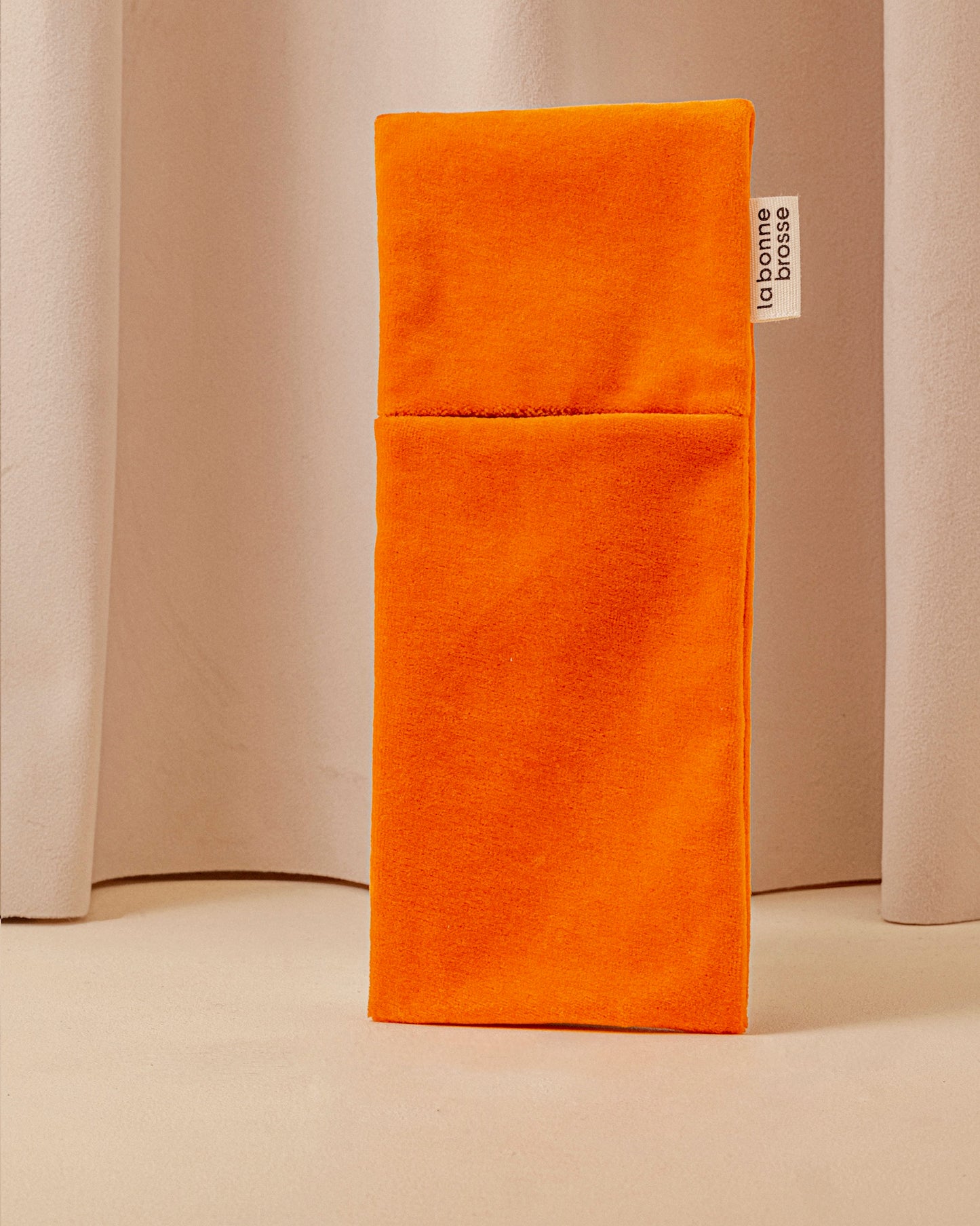 ‘Large Hair Brush’ Pouch Orange Seventies