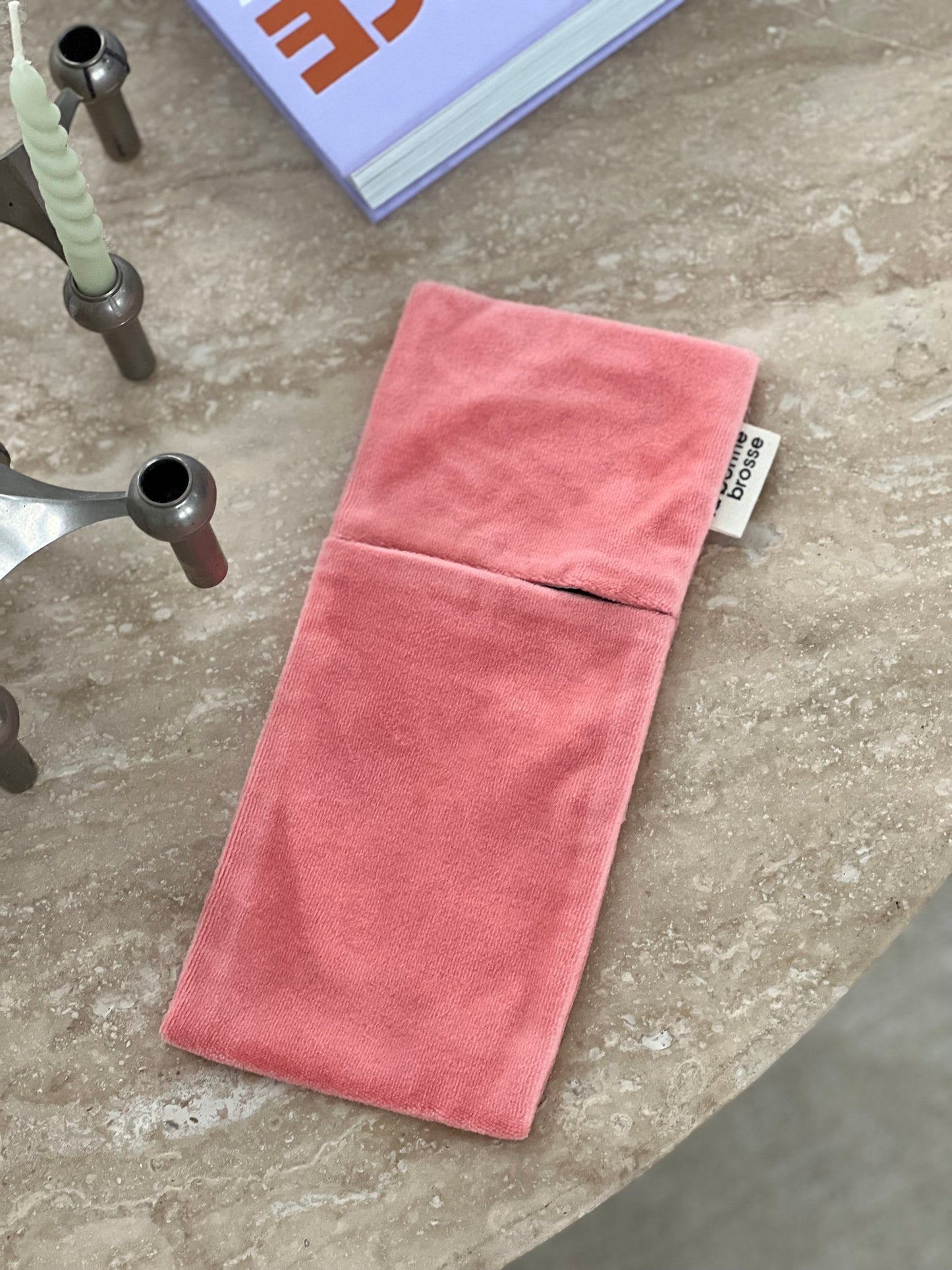 La Pochette "Grande Brosse" Corail