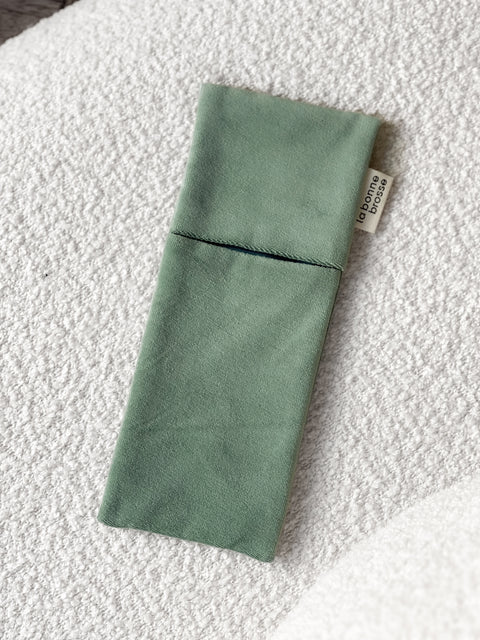 La Pochette "Grande Brosse" Vert Amande - Image 3