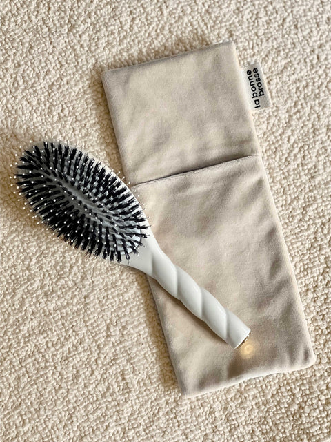 La Pochette "Grande Brosse" Blanc Crème - Image 2