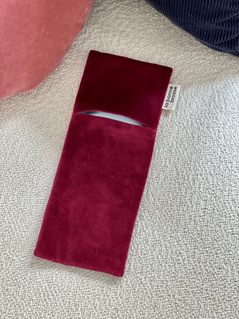 La Pochette "Grande Brosse" Rouge Cerise - Image 1