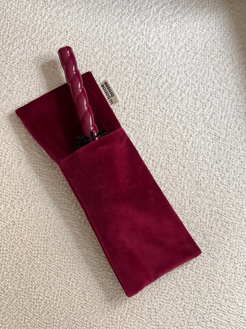 La Pochette "Brosse Ronde N.05" Rouge Cerise - Image 3