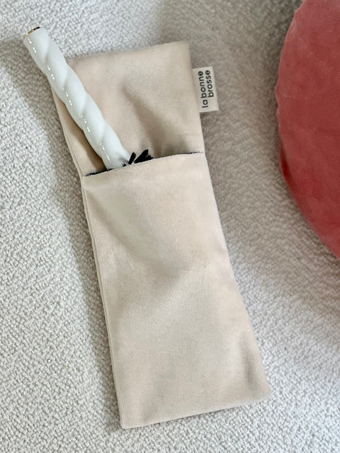 La Pochette "Brosse Ronde N.05" Blanc Crème - Image 3
