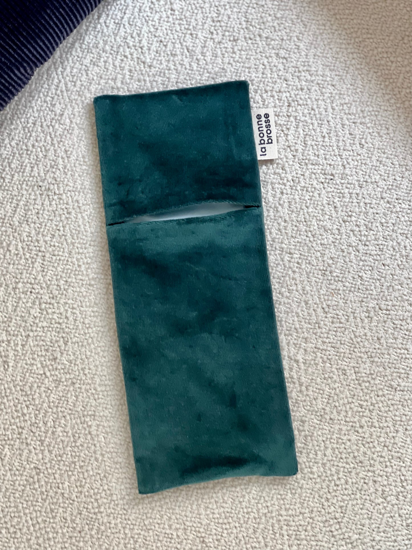 La Pochette "Brosse Ronde N.05" Vert Émeraude