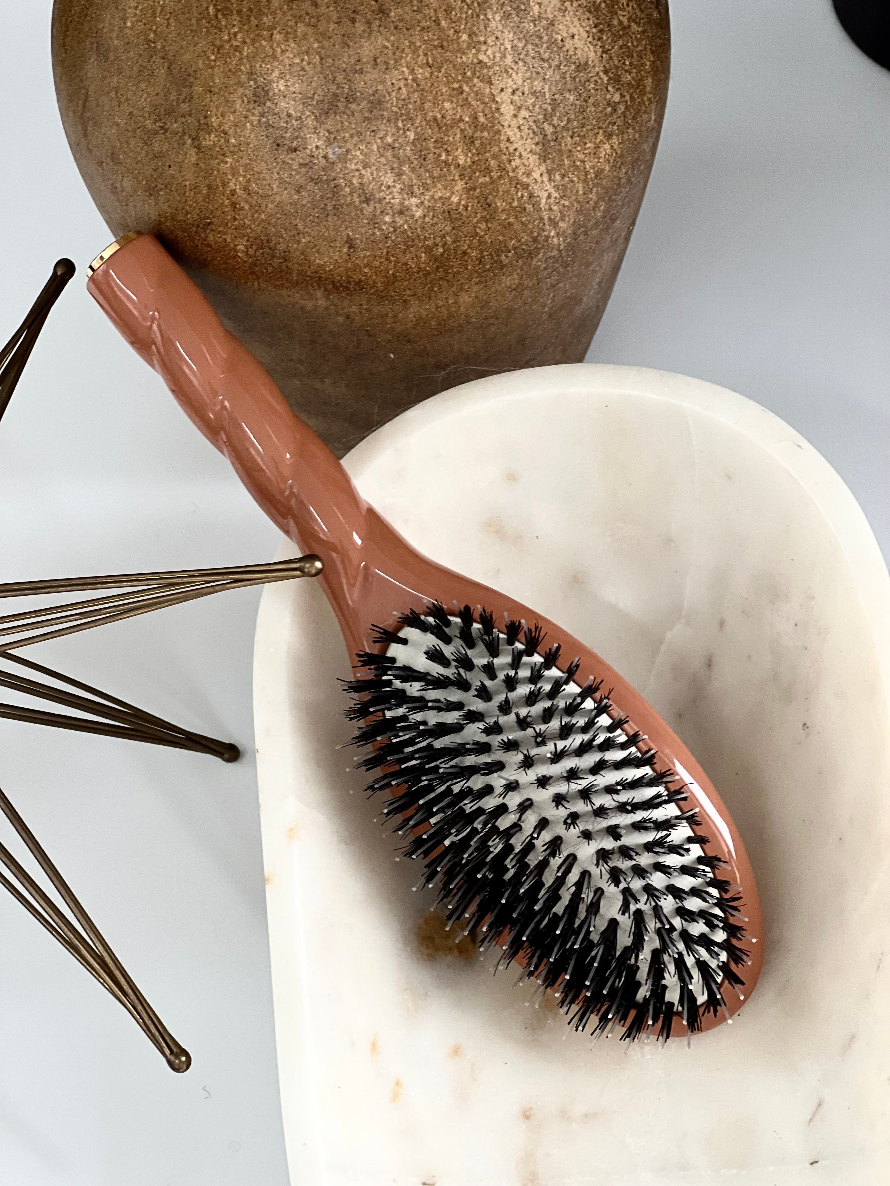 Terracotta Essential Boar Bristle Hair Brush La Bonne Brosse UK