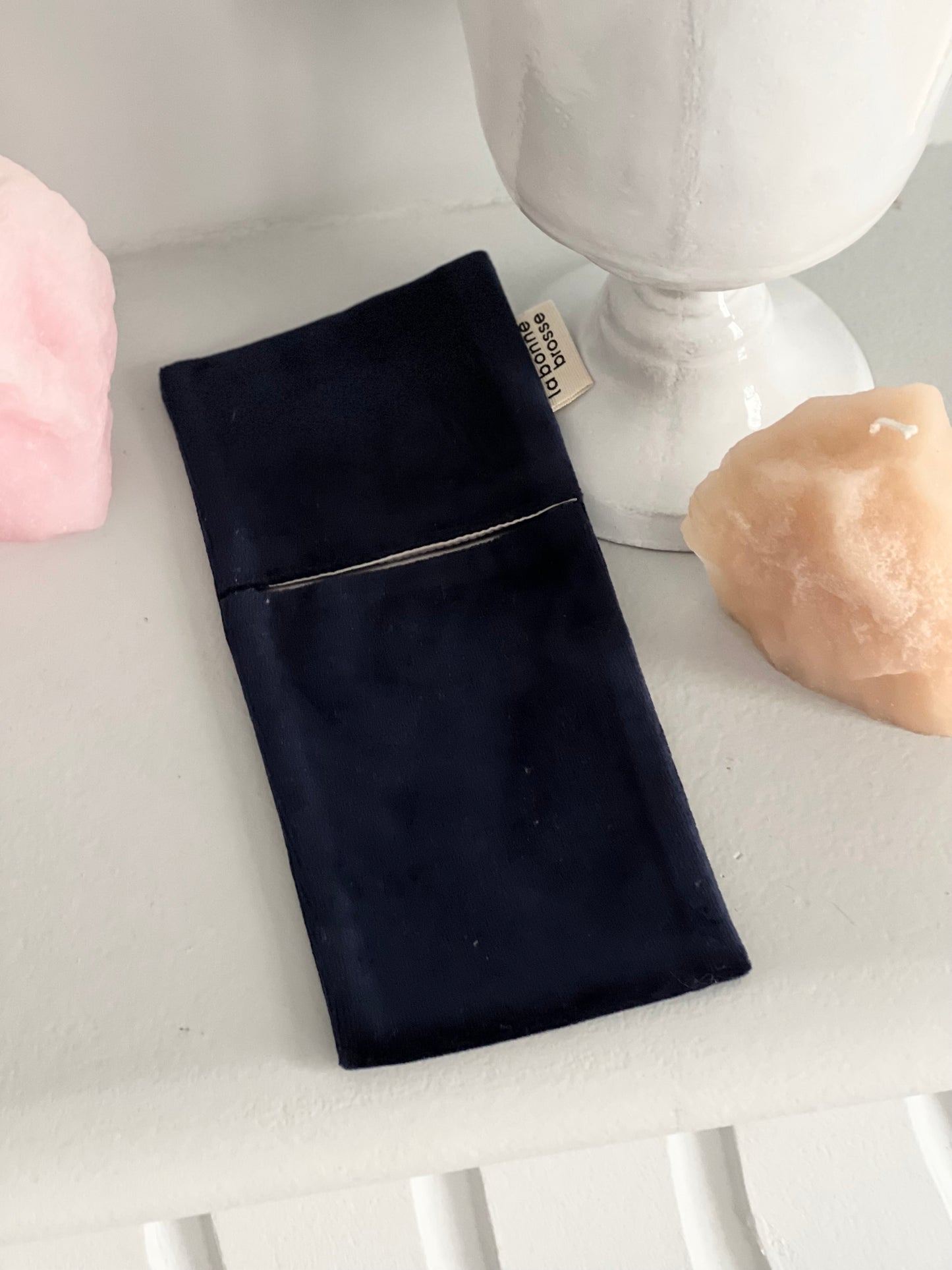 La Pochette "Grande Brosse" Bleu Nuit