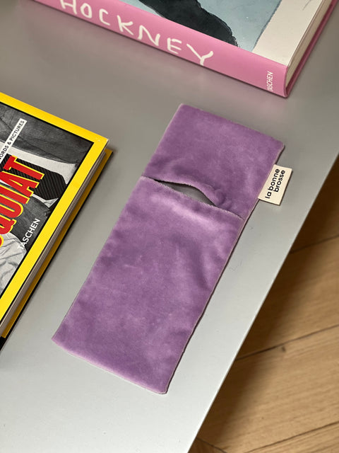 La Pochette "Grande Brosse" Rose Lilas - Image 1