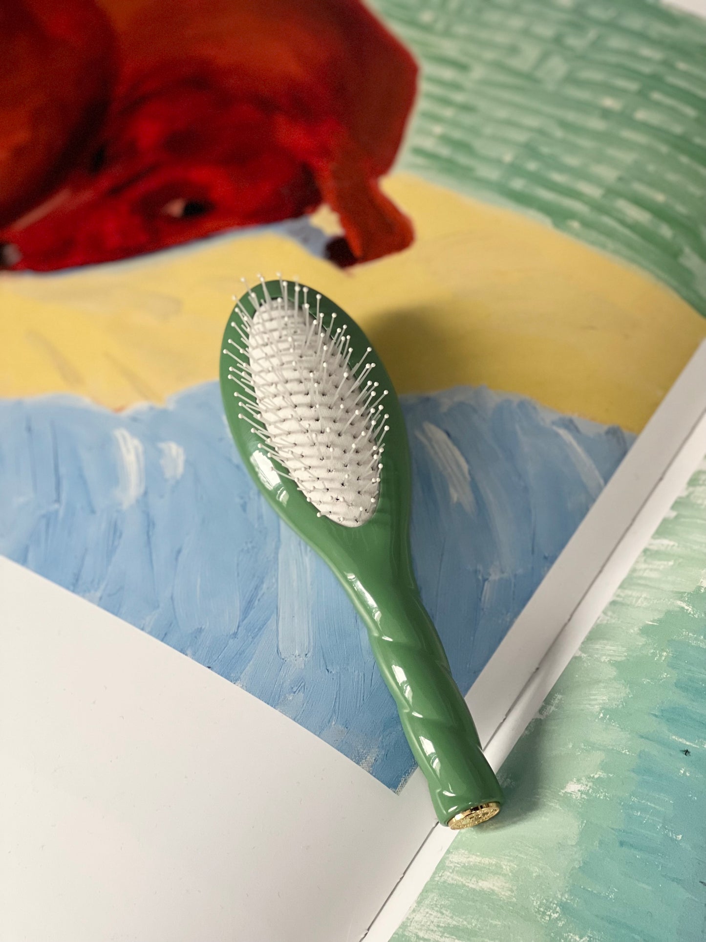 N.04 La Petite Brosse Démêlante & Massante La Miracle Vert Amande