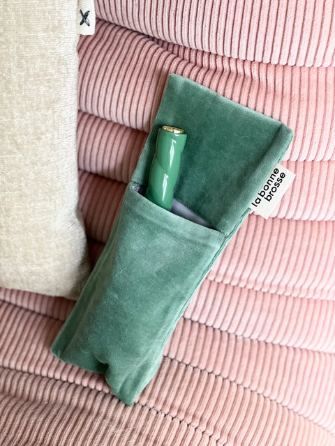 La Pochette "Petite Brosse" Vert Amande - Image 3